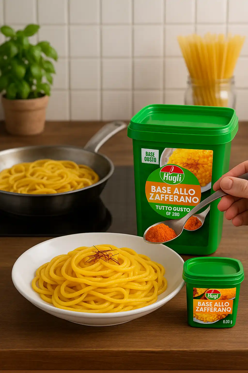 Base allo Zafferano 800g – Preparato Senza Glutine per Risotti e Piatti Gourmet