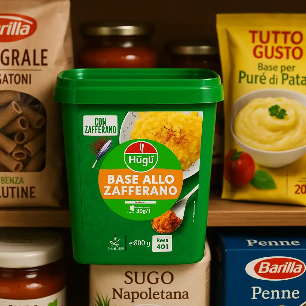 Base allo Zafferano 800g – Preparato Senza Glutine per Risotti e Piatti Gourmet