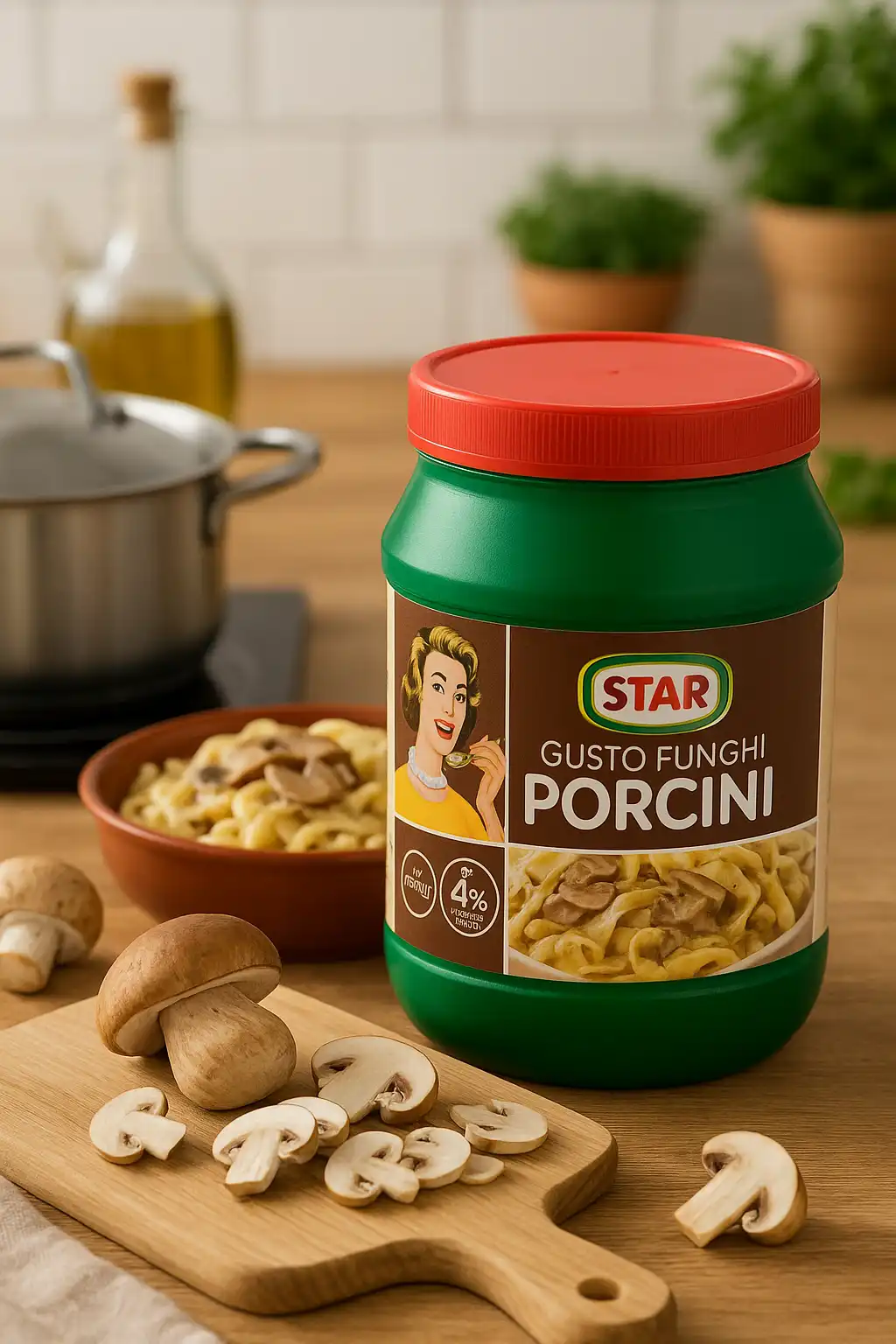 Star Preparato per Brodo Gusto Funghi Porcini 1Kg – In Granuli con 4% Porcini