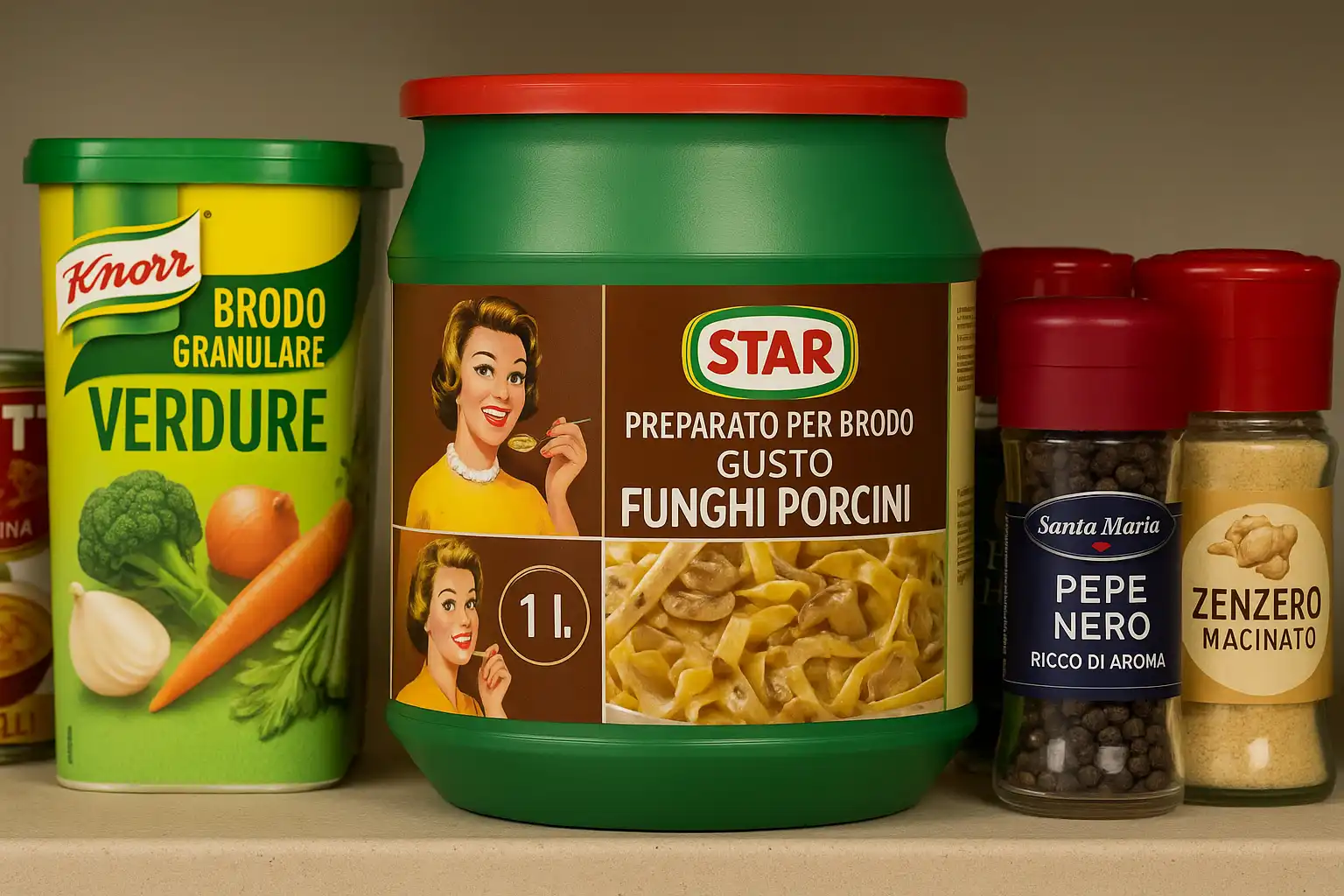 Star Preparato per Brodo Gusto Funghi Porcini 1Kg – In Granuli con 4% Porcini