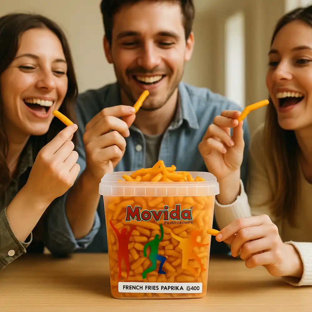 Movida French Fries alla Paprika 400g – Snack Croccante e Speziato per Aperitivi