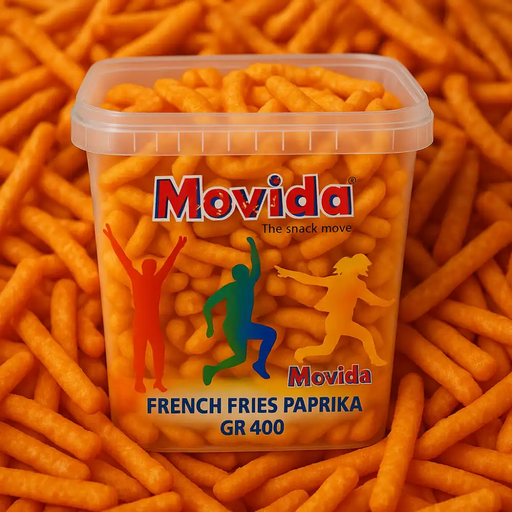 Movida French Fries alla Paprika 400g – Snack Croccante e Speziato per Aperitivi