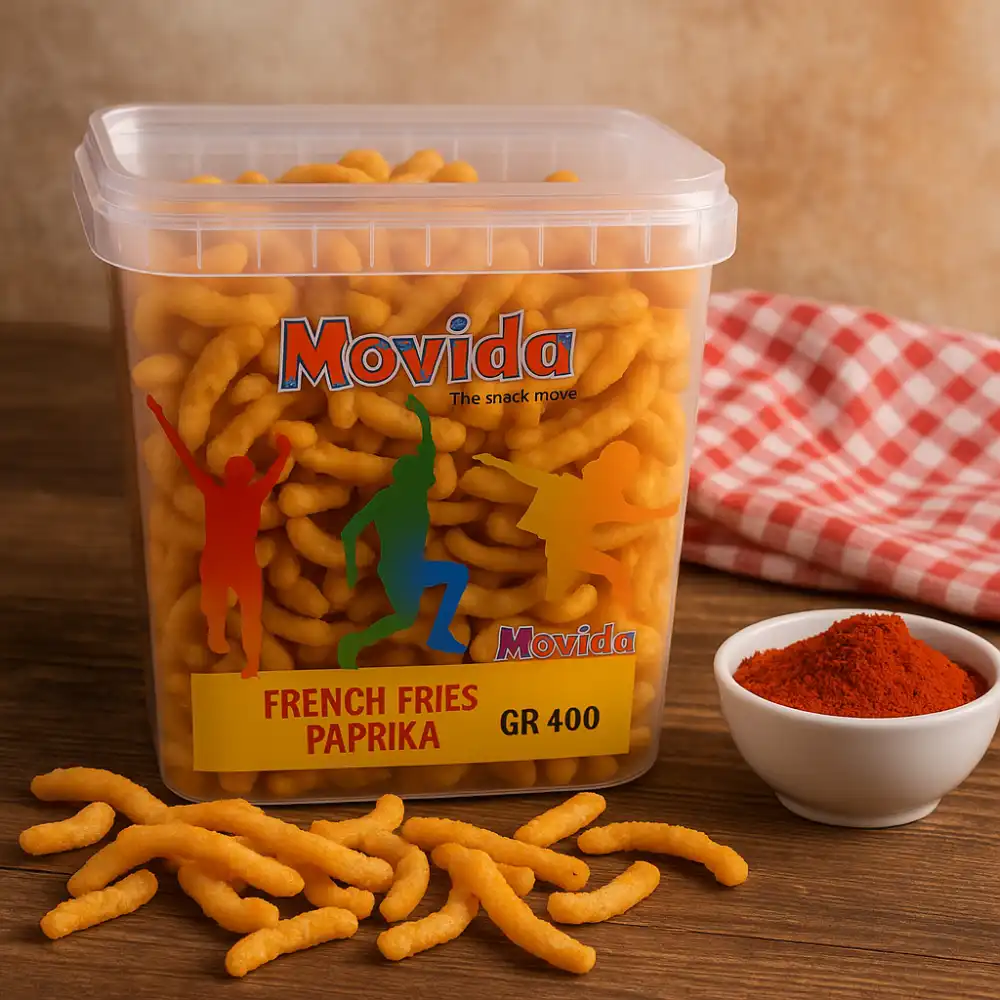 Movida French Fries alla Paprika 400g – Snack Croccante e Speziato per Aperitivi