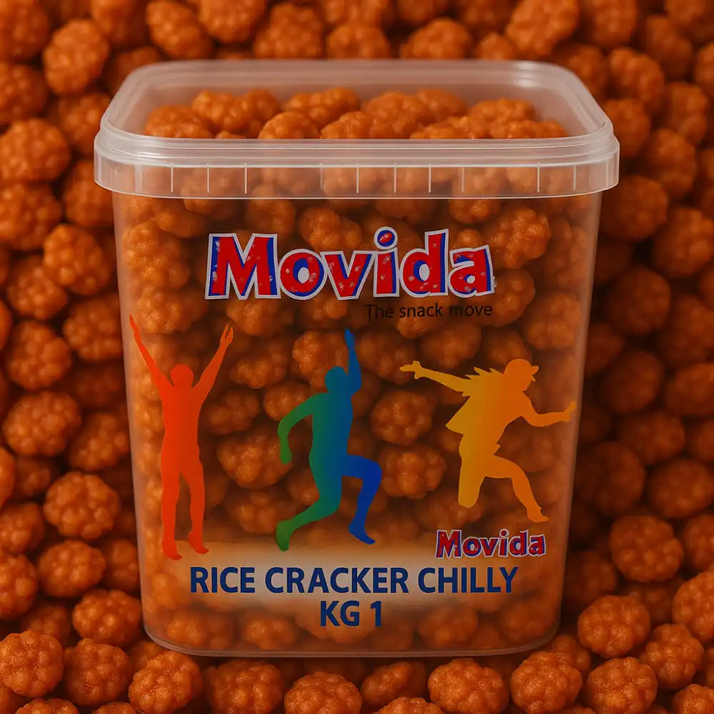 Movida Rice Cracker Chilly 1Kg – Snack Croccante e Piccante al Peperoncino