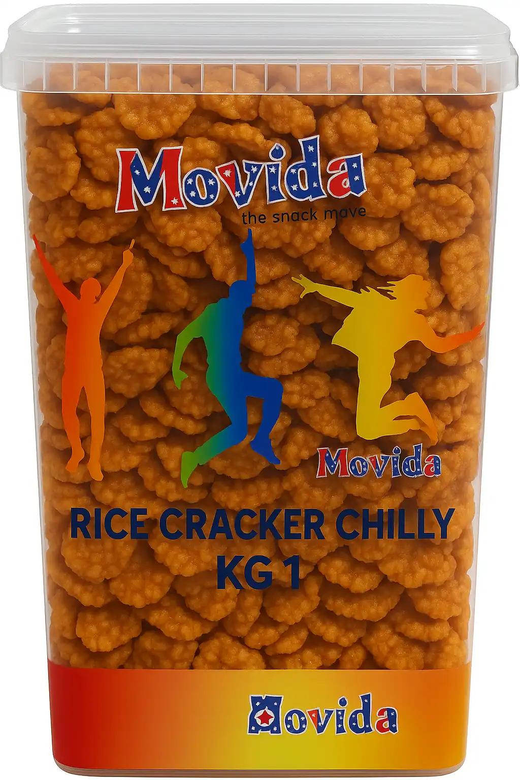 Movida Rice Cracker Chilly 1Kg – Snack Croccante e Piccante al Peperoncino