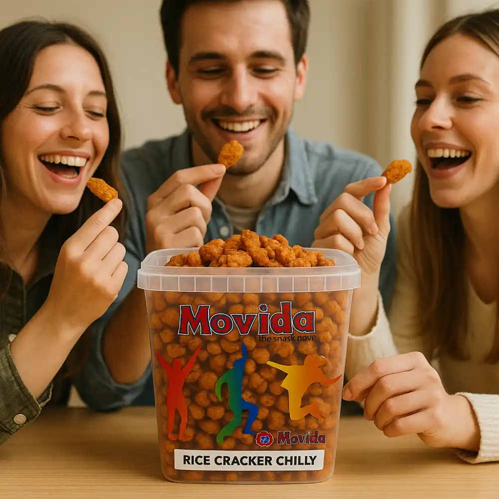 Movida Rice Cracker Chilly 1Kg – Snack Croccante e Piccante al Peperoncino