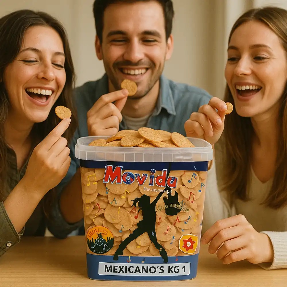 Movida Mexicano’s 1Kg – Snack Croccante Gusto Messicano – Confezione Maxi