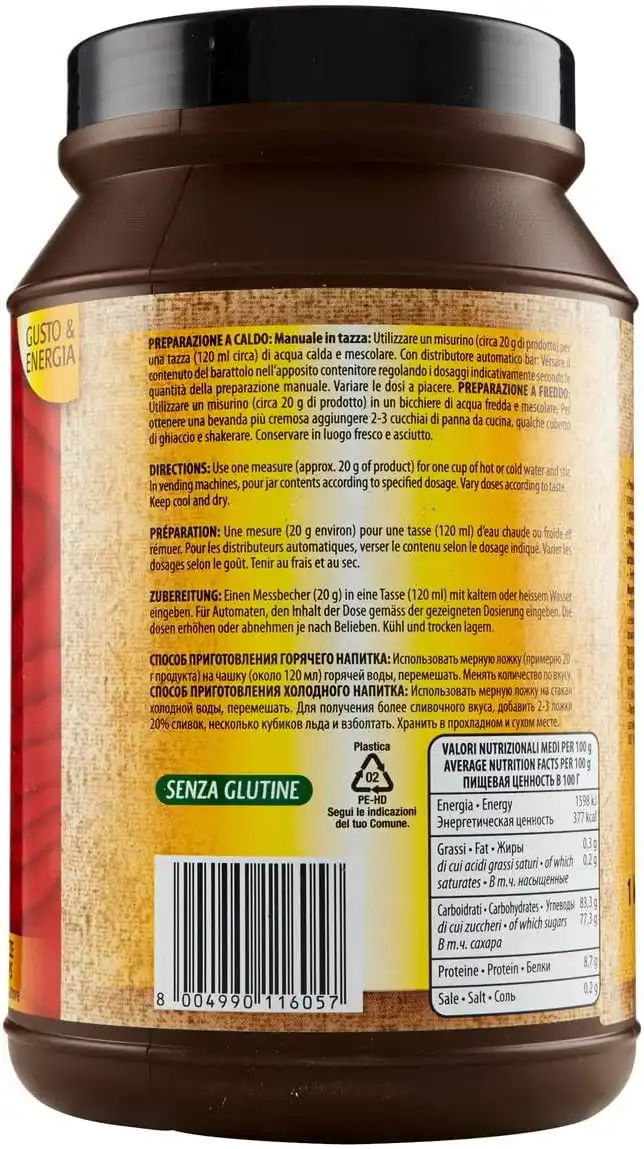 Ristora Caffè e Ginseng 1Kg –Preparato Istantaneo per 50 Tazze –Gusto Energetico