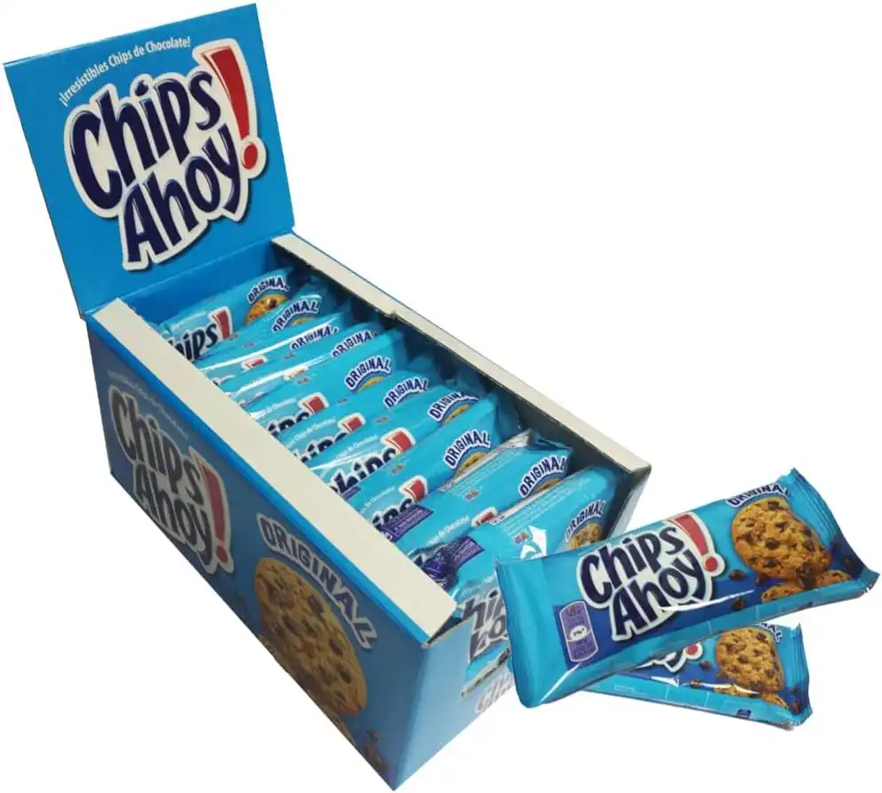 Chips Ahoy Biscotti 20x40g con Gocce di Cioccolato – Cookie Croccanti Snack