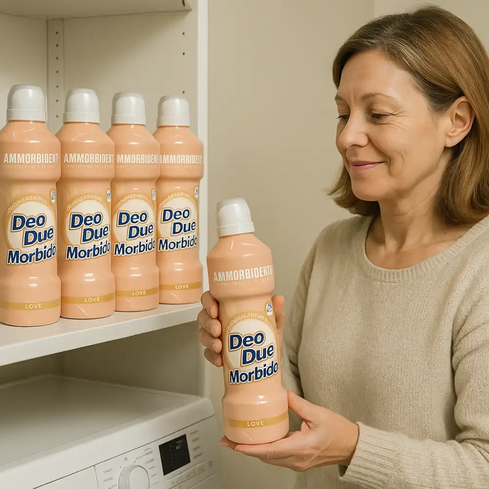 6x Ammorbidente Deo Due Morbido Love 1L – Profumazione Intensa, 50 Lavaggi