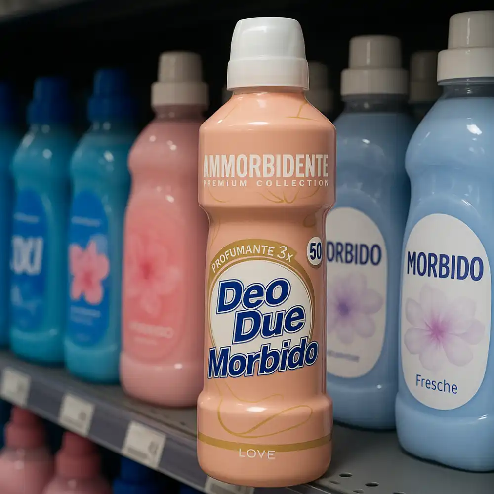 6x Ammorbidente Deo Due Morbido Love 1L – Profumazione Intensa, 50 Lavaggi