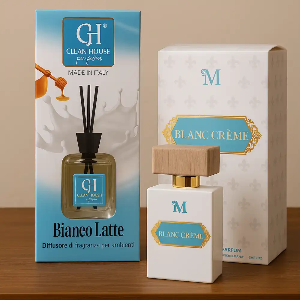Blanc Crème Eau de Parfum 100ml + Diffusore Milky Essence 100ml con Bastoncini
