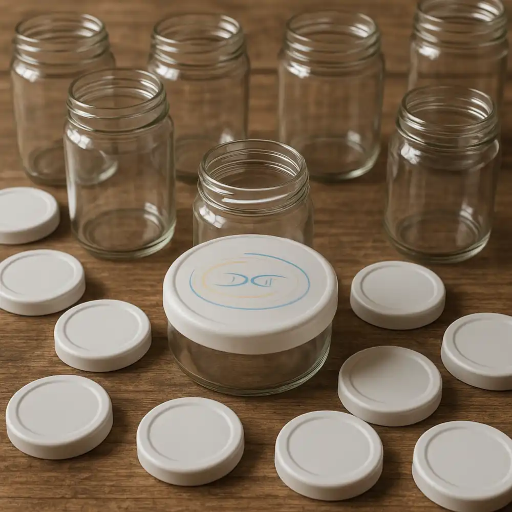 Set 100 Tappi per Barattoli Ø53mm – Chiusura Ermetica per Conservazione Alimenti