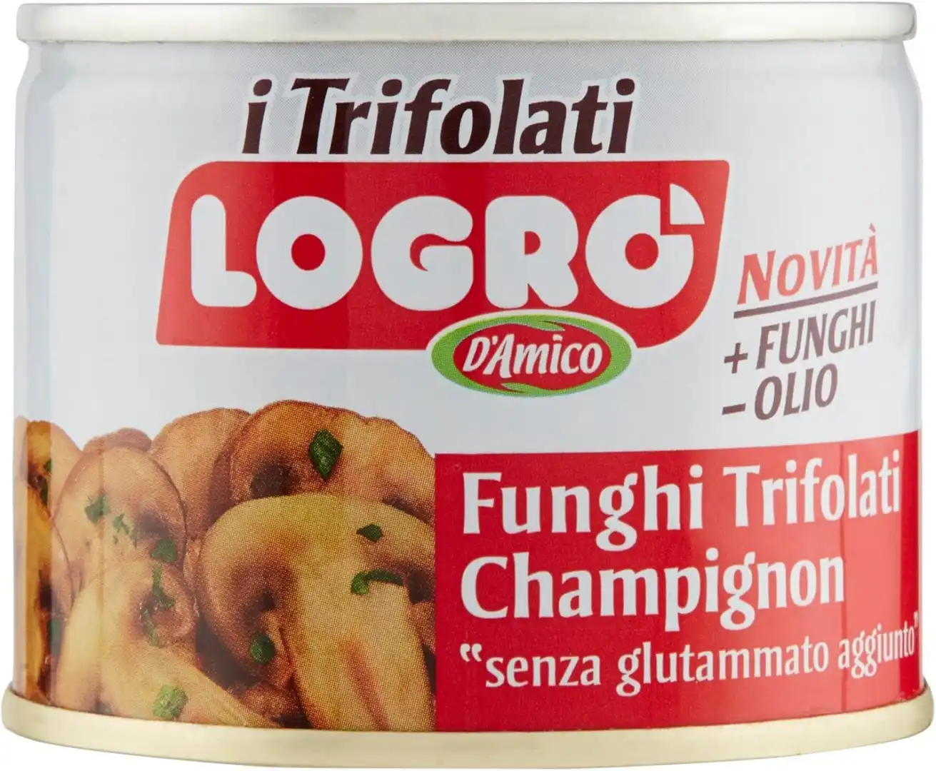 D’Amico Logro Funghi Champignon Trifolati 12x180g – Lavorati dal Fresco