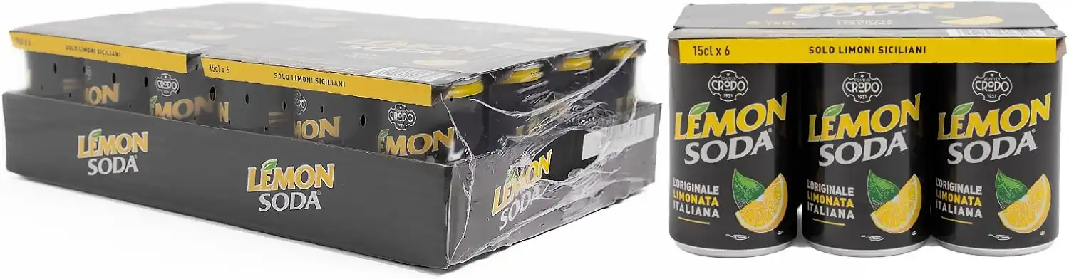 24 Pezzi Lemonsoda 15cl Limonata Italiana Limoni Siciliani Bevanda Gassata Mini!