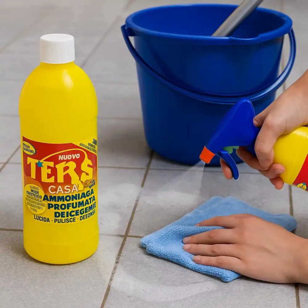 5x TERS Casa Ammoniaca Profumata 1L Detergente Multiuso Vetri Ceramica Superfici