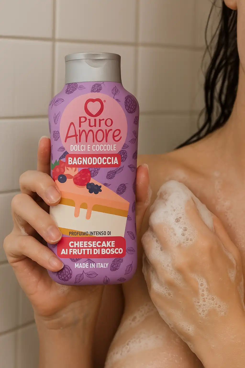 6 x docciaschiuma puro amore cheesecake 650ml risparmio formato grande