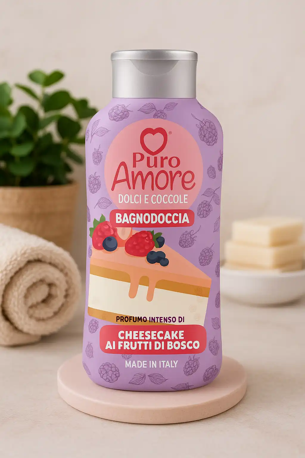 6 x docciaschiuma puro amore cheesecake 650ml risparmio formato grande