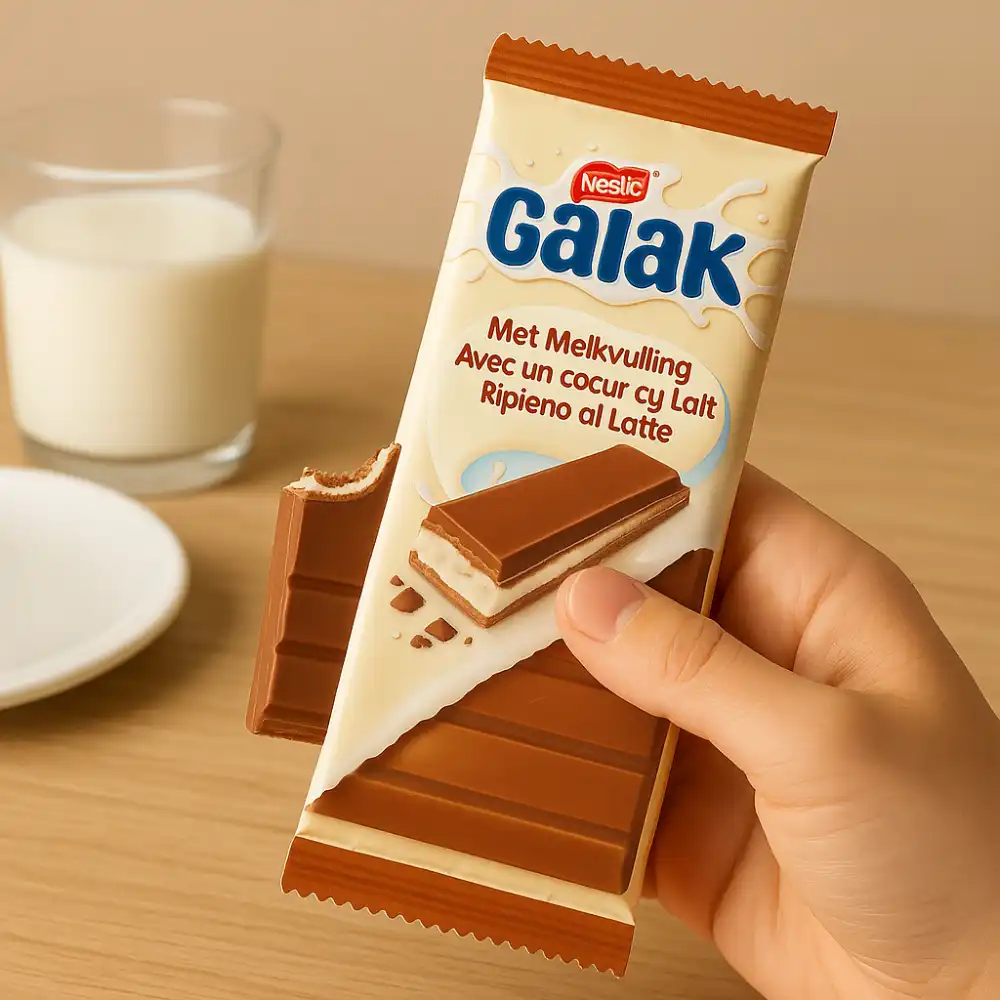 Nestlé Galak Cioccolato al Latte Cuore Cremoso Confezione 10 Tavolette da 100g