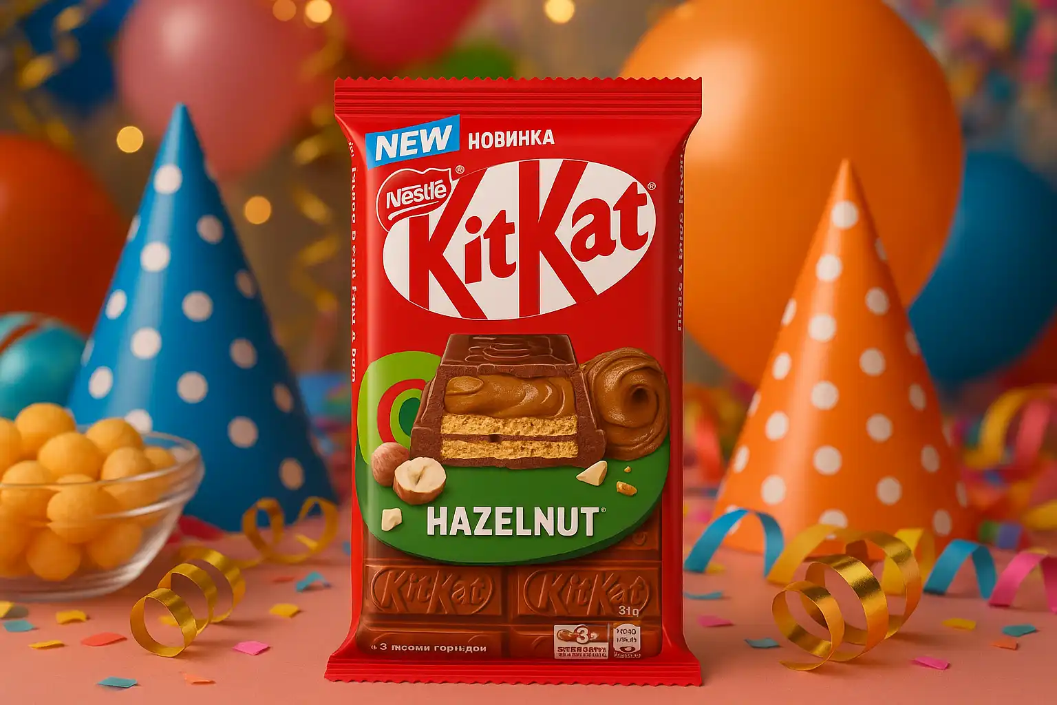 KITKAT Nocciola 99g x15 Tavolette (1,5kg) Cioccolato Ripieno Nestlé