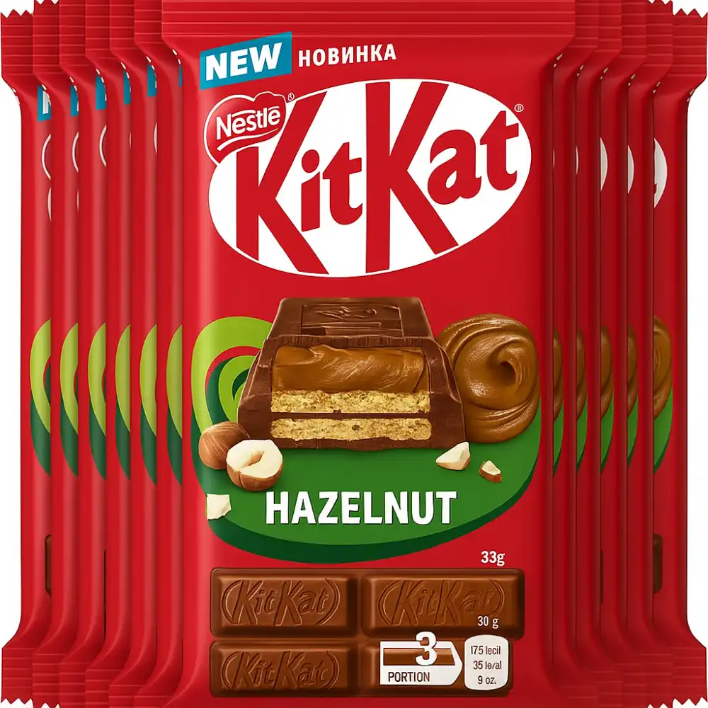 KITKAT Nocciola 99g x15 Tavolette (1,5kg) Cioccolato Ripieno Nestlé