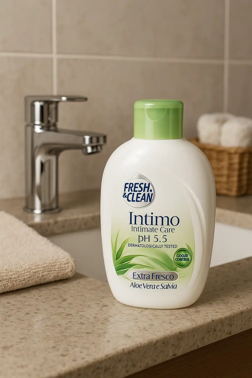 Fresh & Clean Intimo Extra Fresco pH 5.5 -12 Flaconi da 250ml Aloe Vera e Salvia