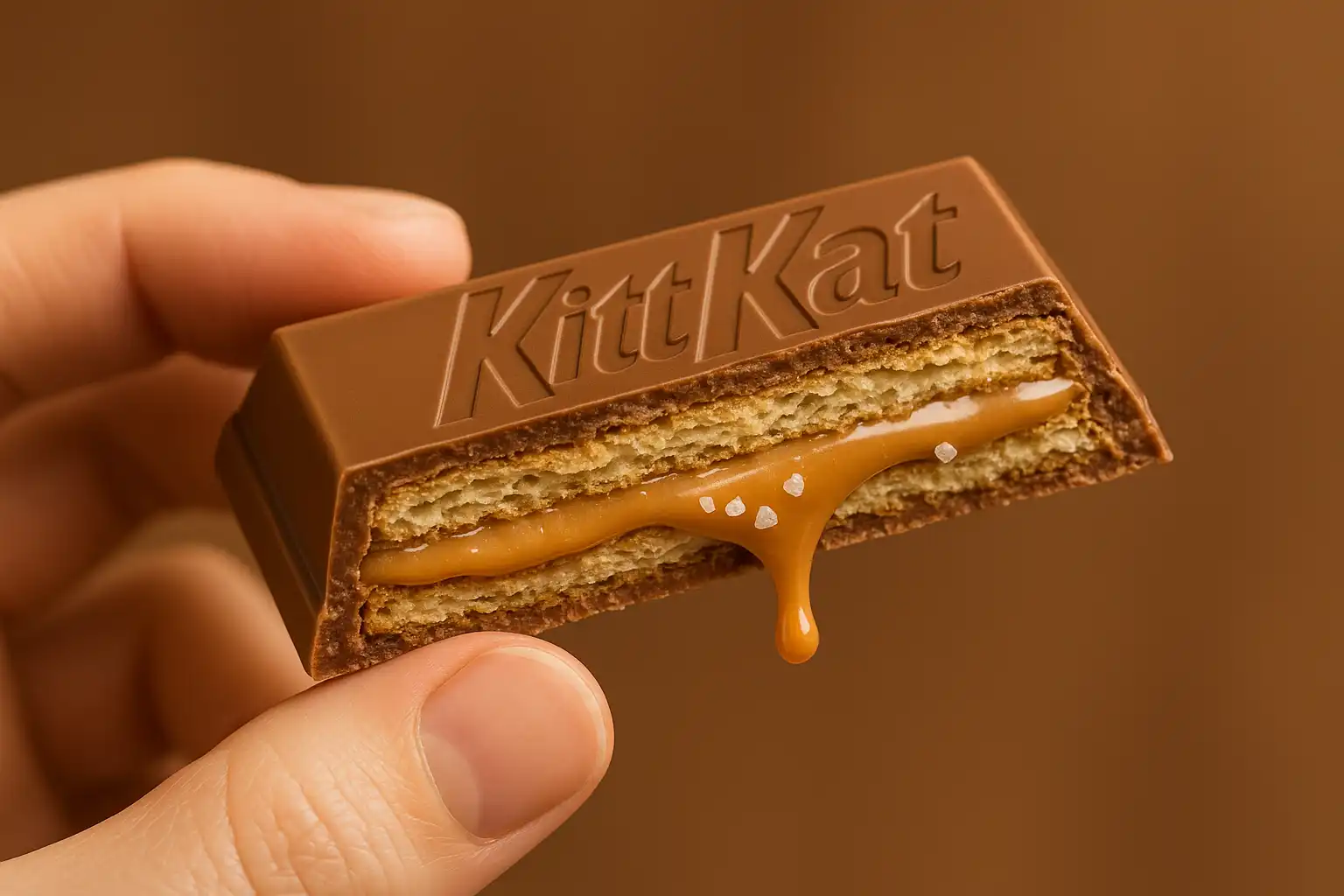 KitKat Caramello Salato 15x99g Tavoletta Ripiena Cioccolato Totale 1,5kg