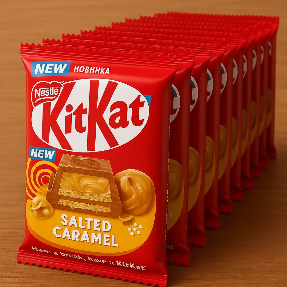 KitKat Caramello Salato 15x99g Tavoletta Ripiena Cioccolato Totale 1,5kg