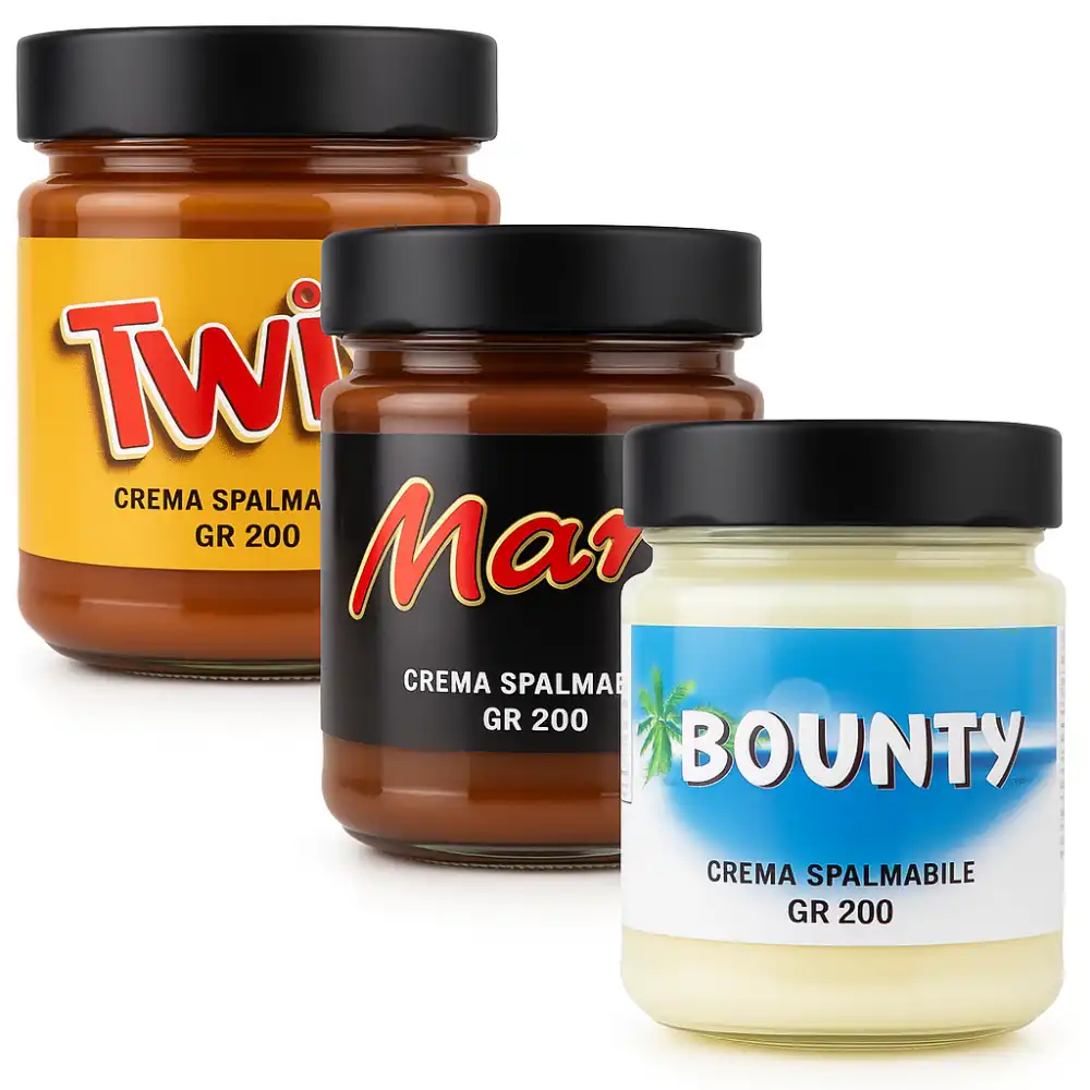 Set 3 Creme Spalmabili 200g Mars Twix Bounty – Golose, Cremose e Irresistibili