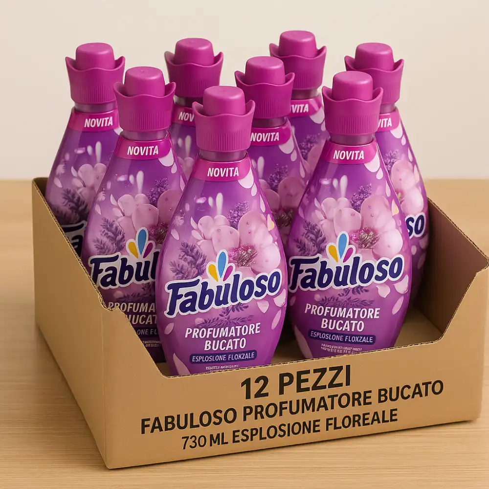 12x Profumatore Bucato 730ml Esplosione Floreale – Profumo Intenso e Duraturo