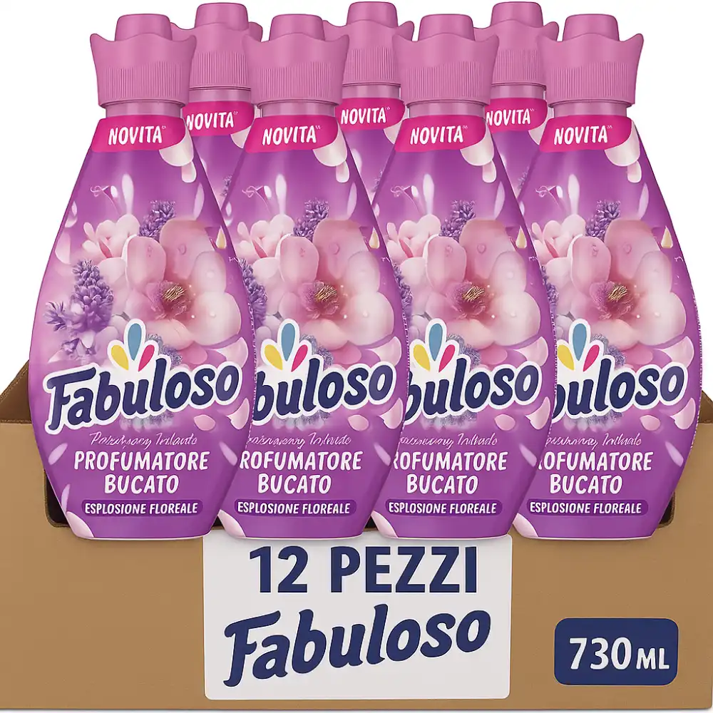 12x Profumatore Bucato 730ml Esplosione Floreale – Profumo Intenso e Duraturo