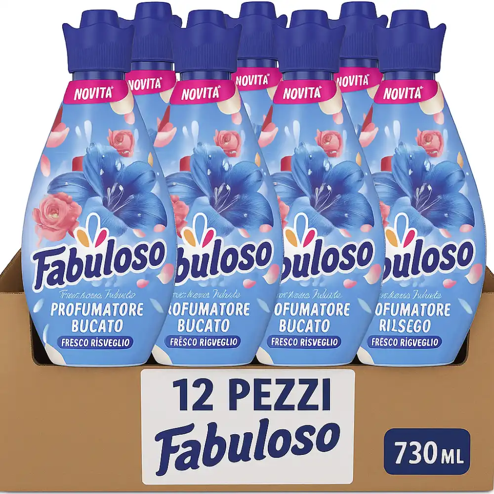 12x Profumatore Bucato 730ml Fresco Risveglio – Profumo Intenso e Duraturo