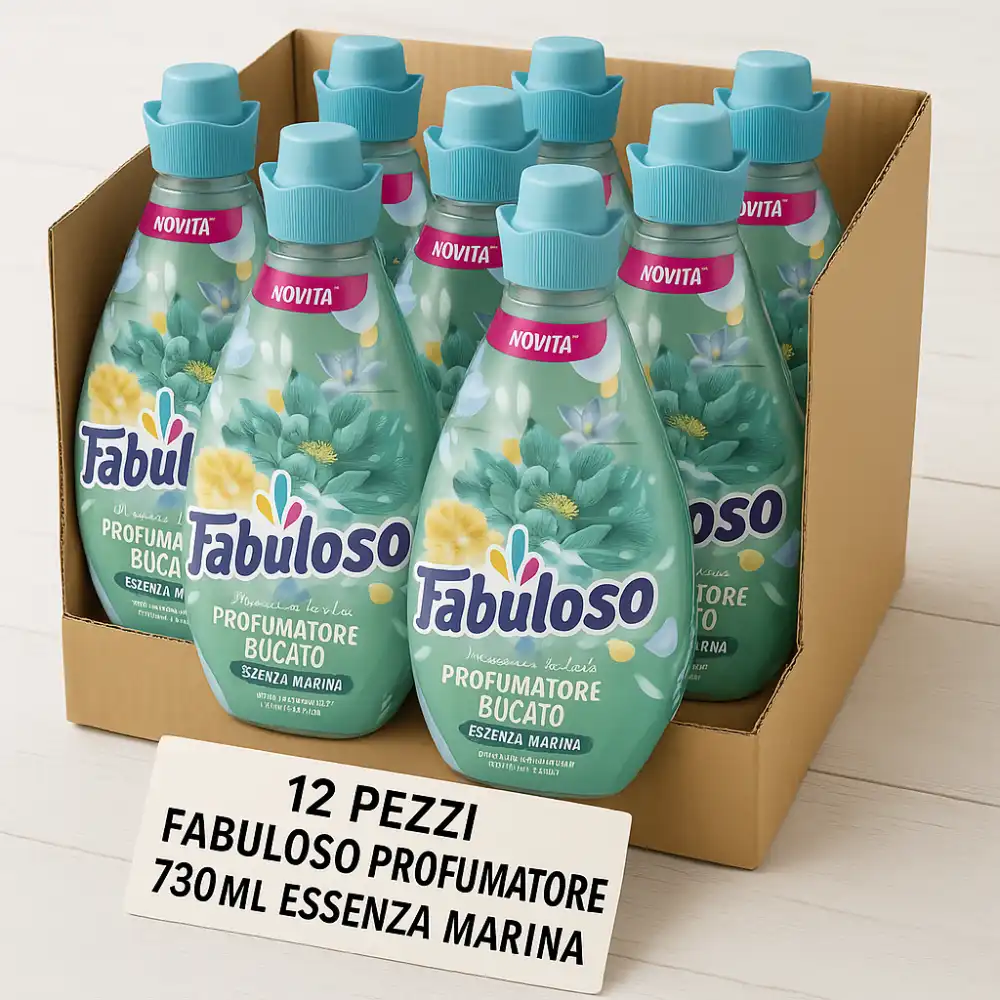 12x Profumatore Bucato 730ml Essenza Marina – Freschezza Intensa e Duratura