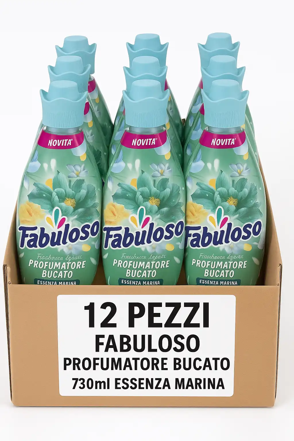 12x Profumatore Bucato 730ml Essenza Marina – Freschezza Intensa e Duratura