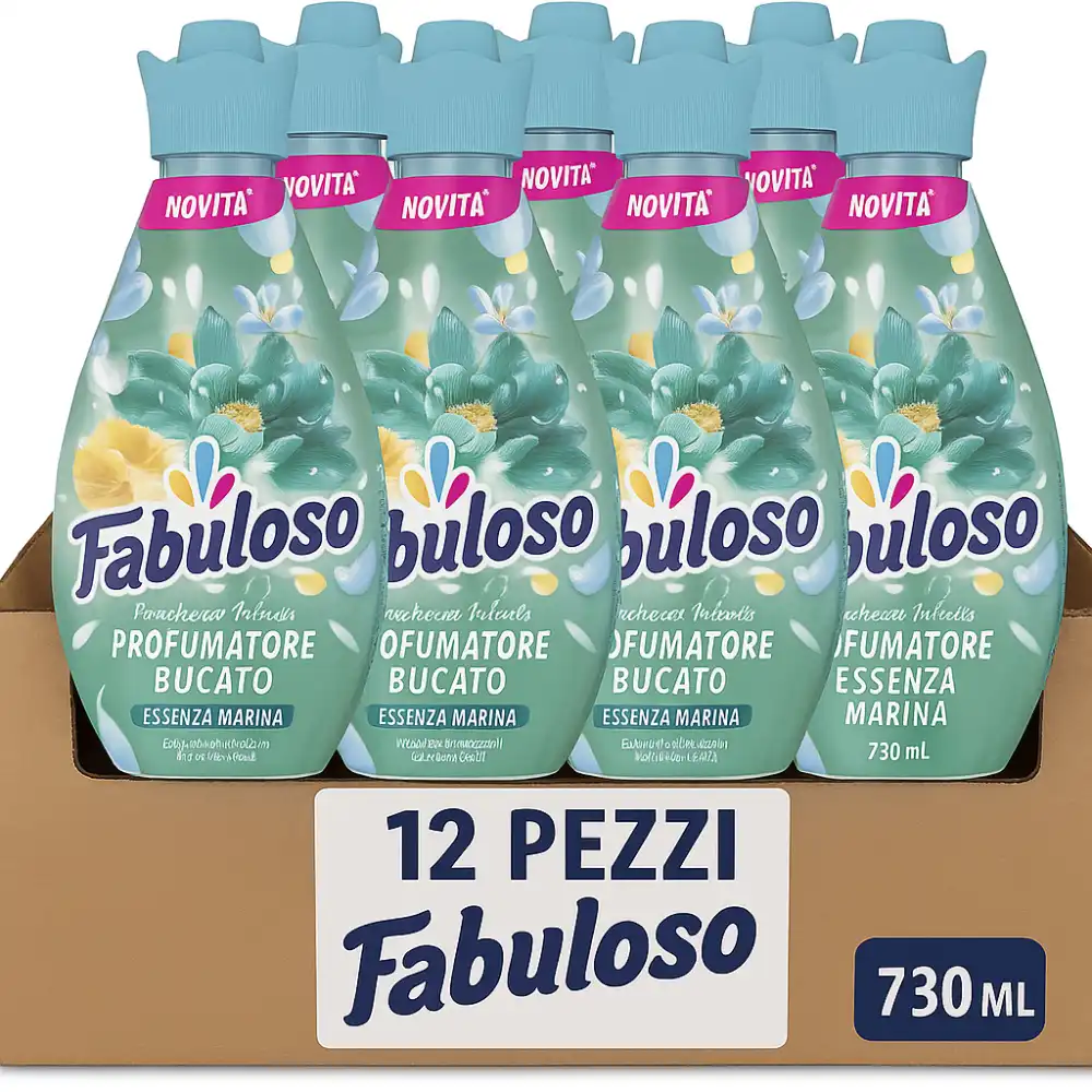 12x Profumatore Bucato 730ml Essenza Marina – Freschezza Intensa e Duratura