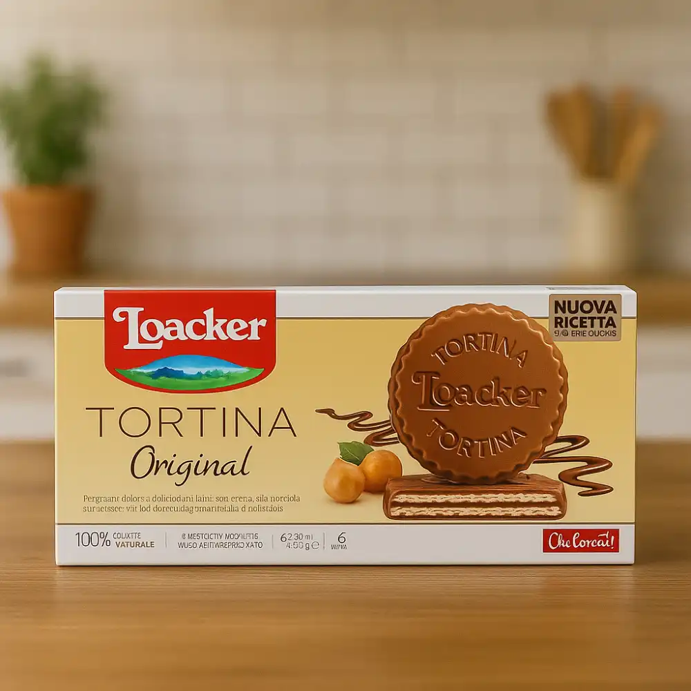 Loacker Tortina Original – Tortine al Cioccolato al Latte con Nocciole – 6x21g