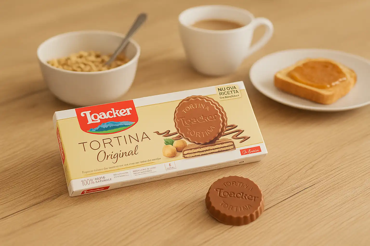 Loacker Tortina Original – Tortine al Cioccolato al Latte con Nocciole – 6x21g