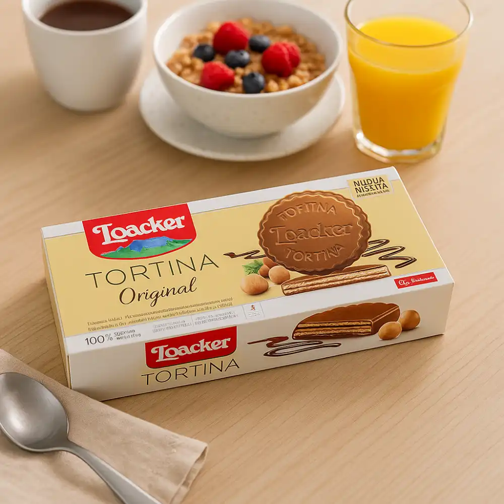Loacker Tortina Original – Tortine al Cioccolato al Latte con Nocciole – 6x21g