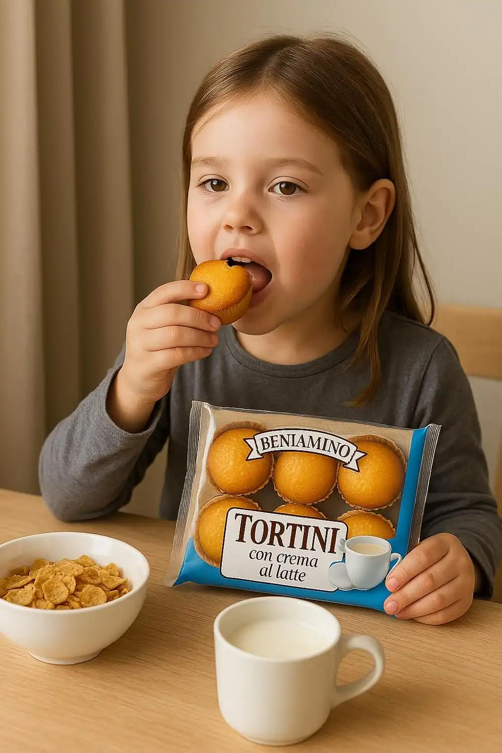 3 Confezioni Beniamino Tortino Merendine Crema Latte 250g Snack Soffice e Goloso