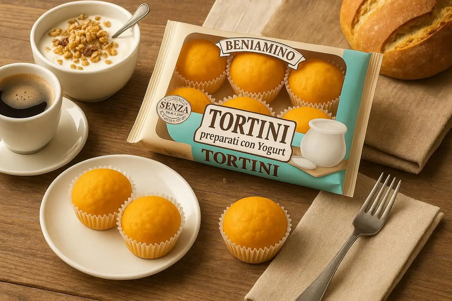 3 Confezioni Beniamino Tortino Merendine Yogurt 216g – Snack Soffice e Goloso