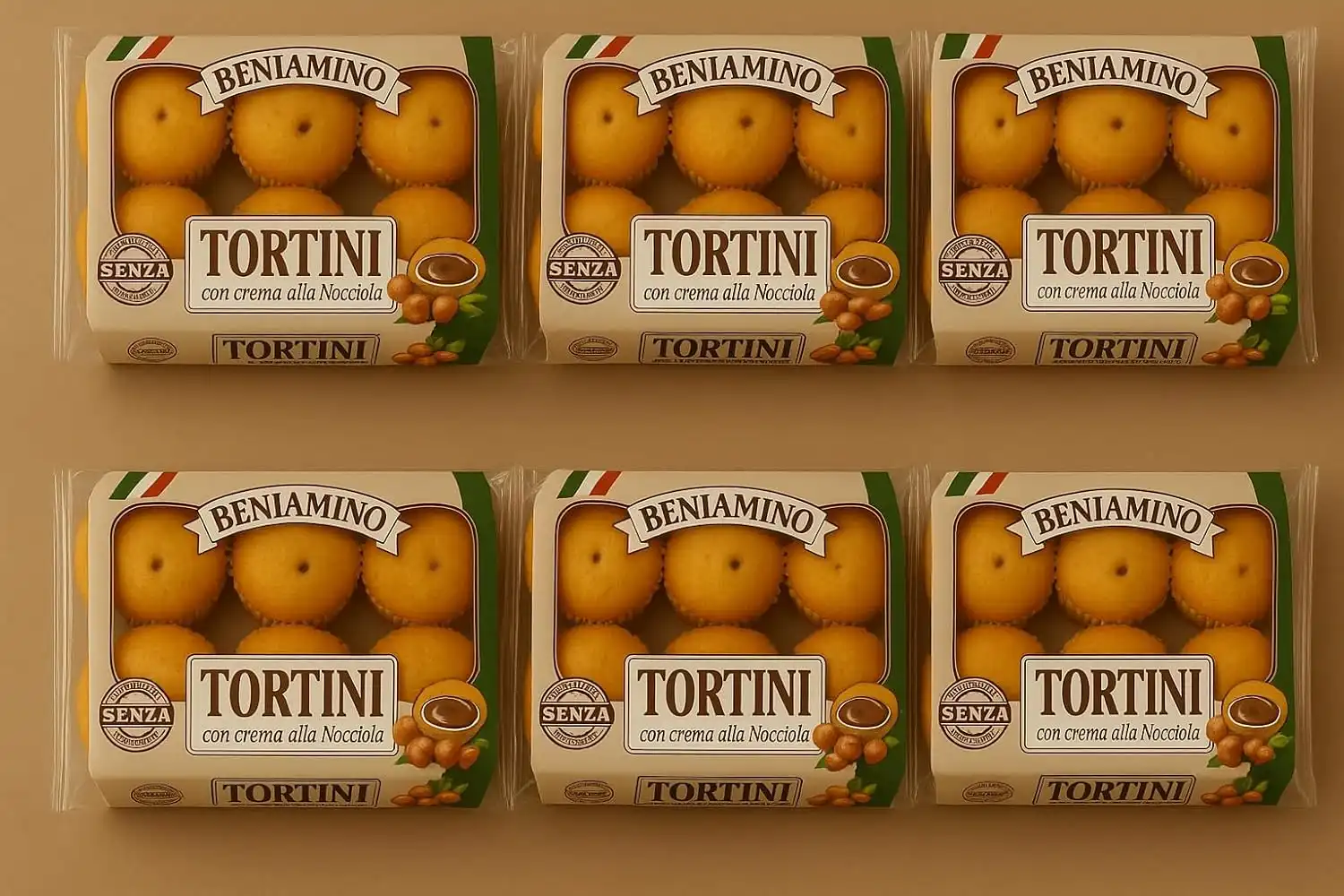 6 Confezioni Beniamino Tortino Merendine Albicocca 250g – Snack Soffice e Goloso