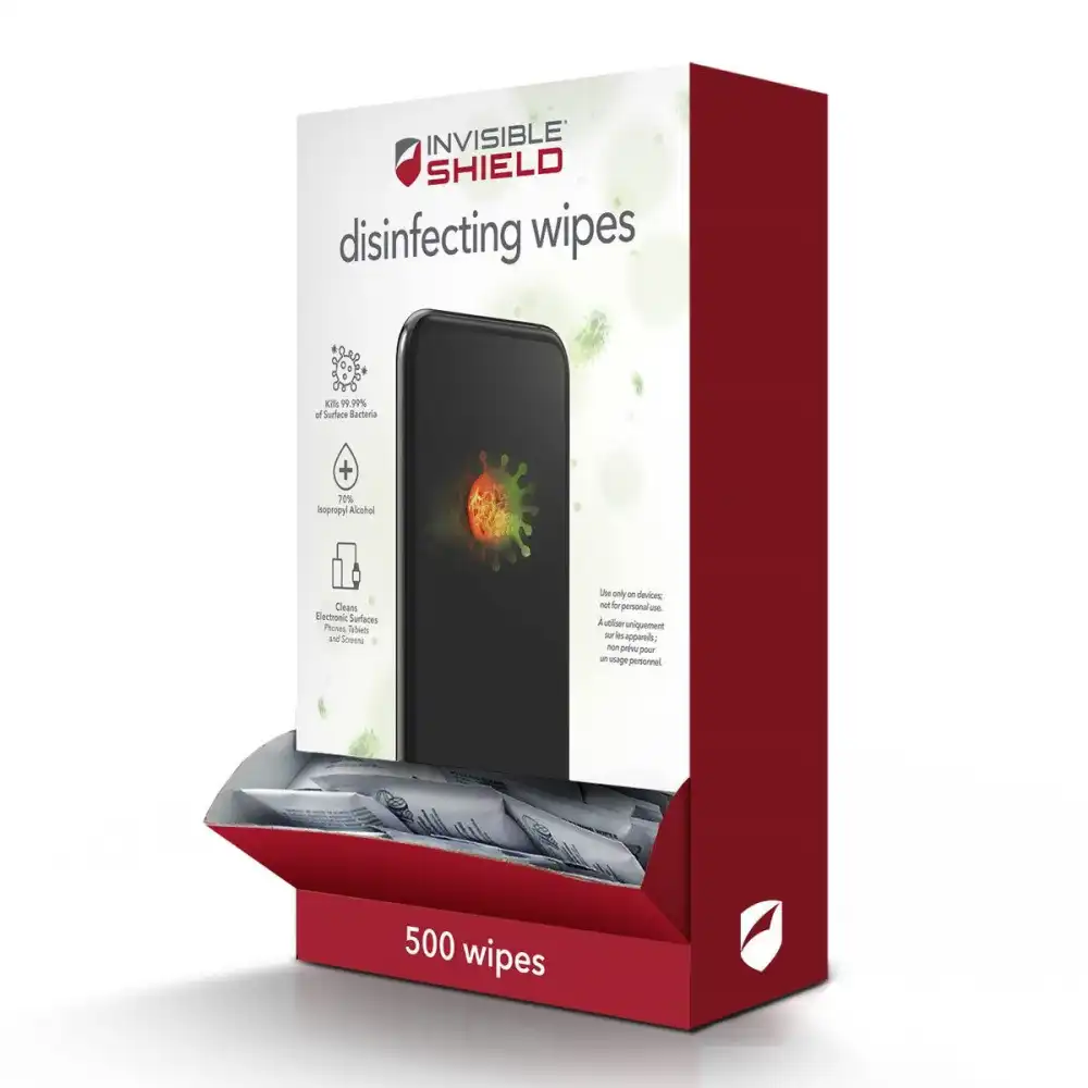 Zagg InvisibleShield Salviette Disinfettanti 500pz – Alcol Isopropilico 70%