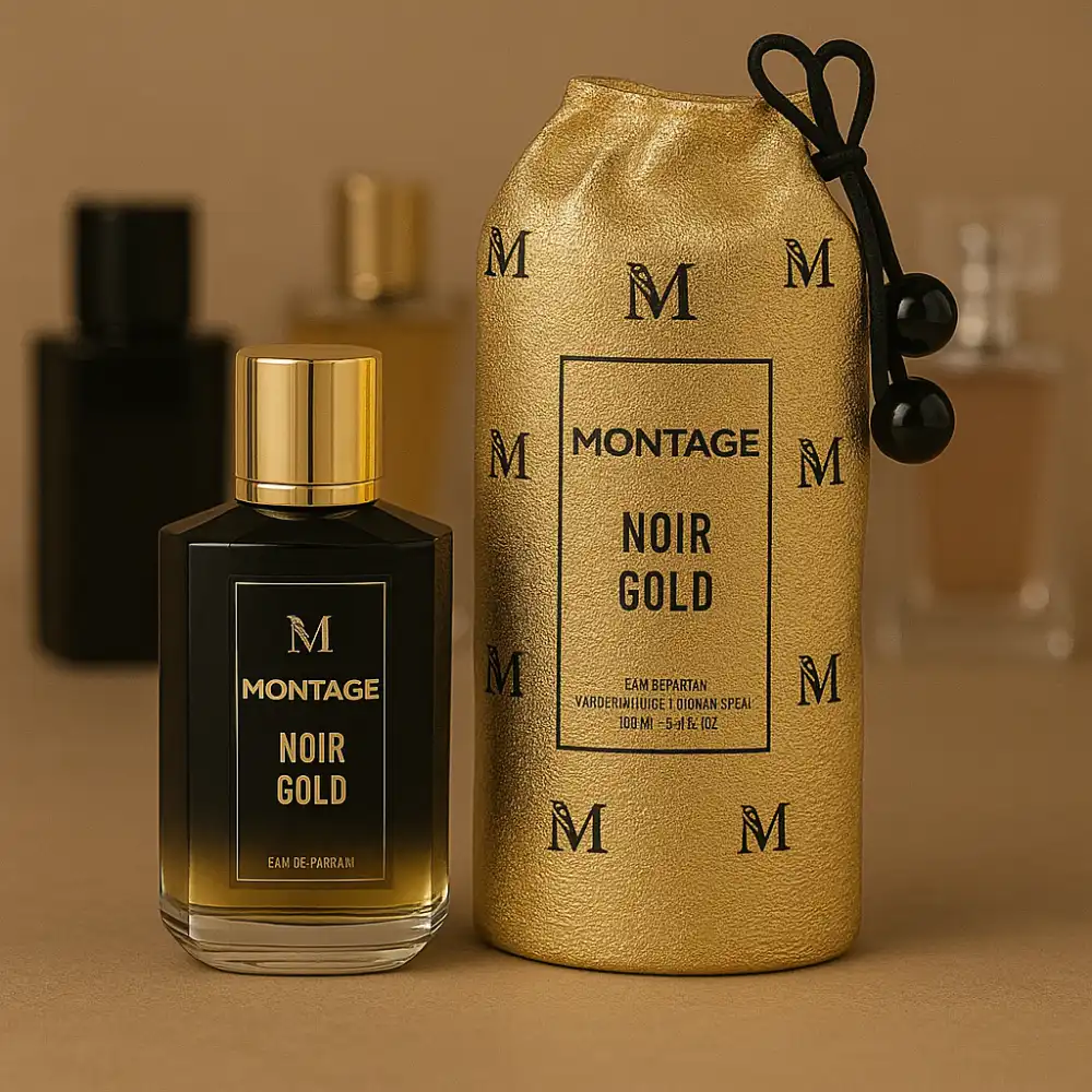 Montage Noir Gold Eau de Parfum 100ml Spray –Fragranza Unisex Elegante e Intensa