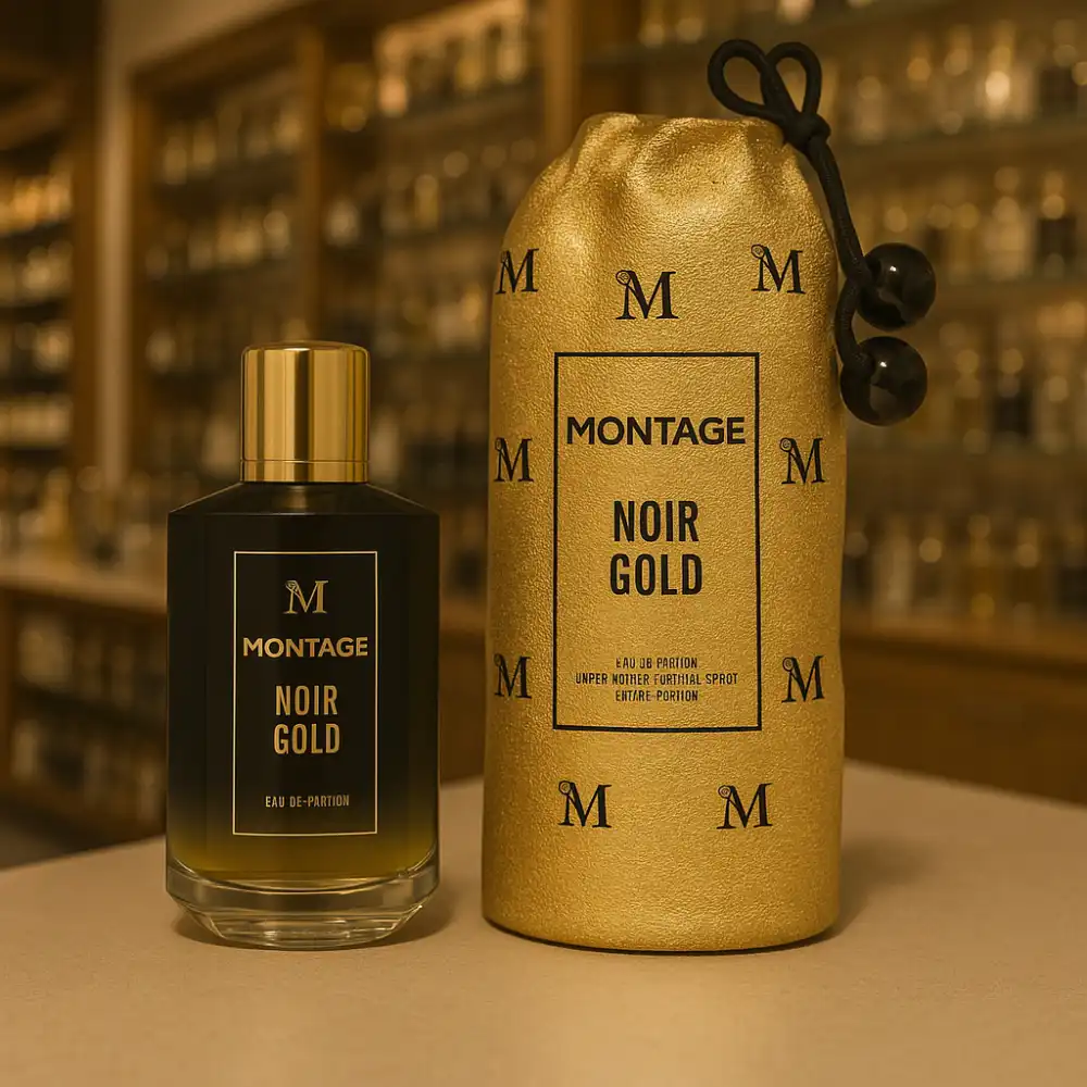 Montage Noir Gold Eau de Parfum 100ml Spray –Fragranza Unisex Elegante e Intensa