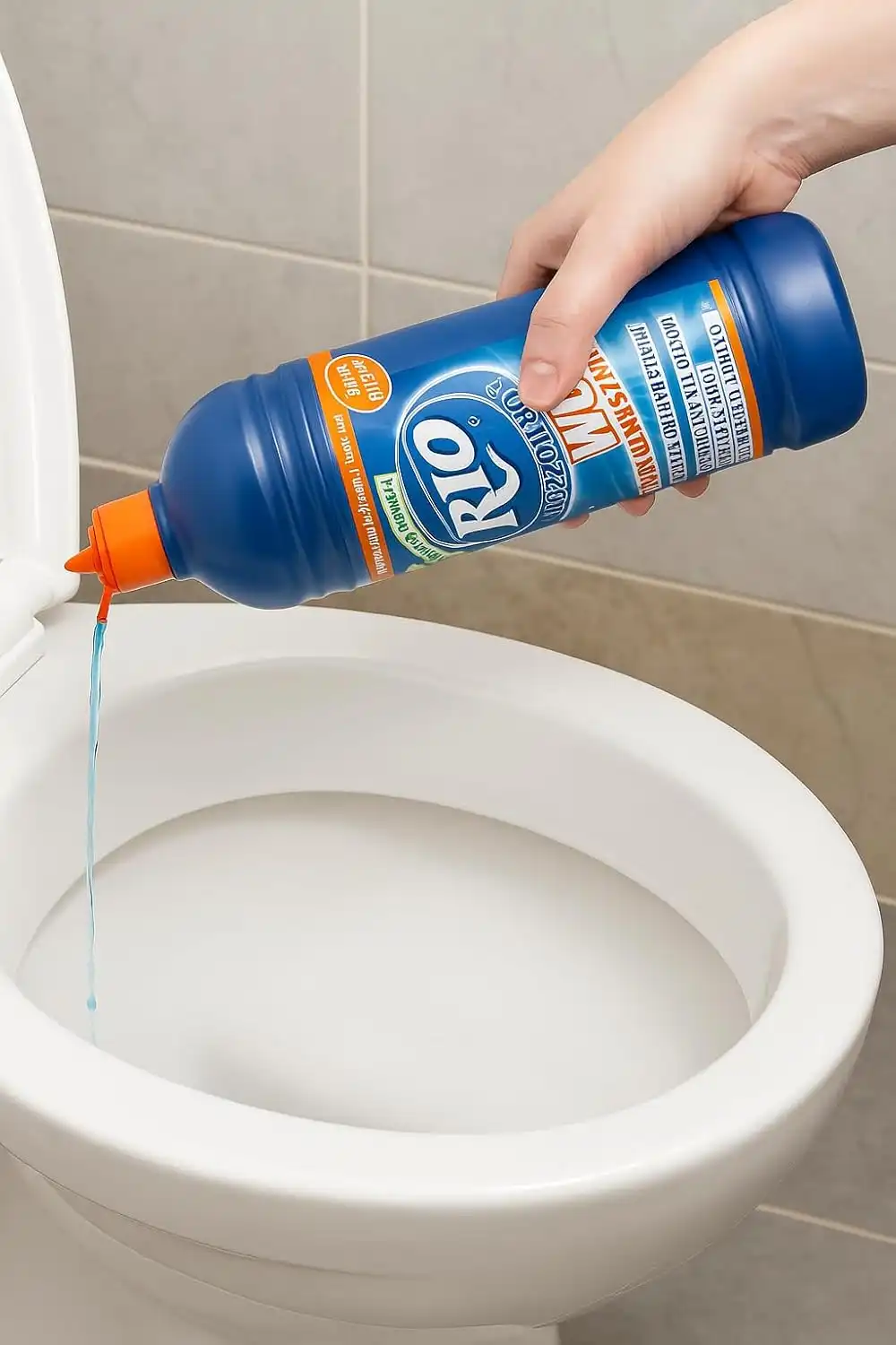 4x Rio Azzurro Detergente WC 750 ml – Anticalcare e Igienizzante Bagno