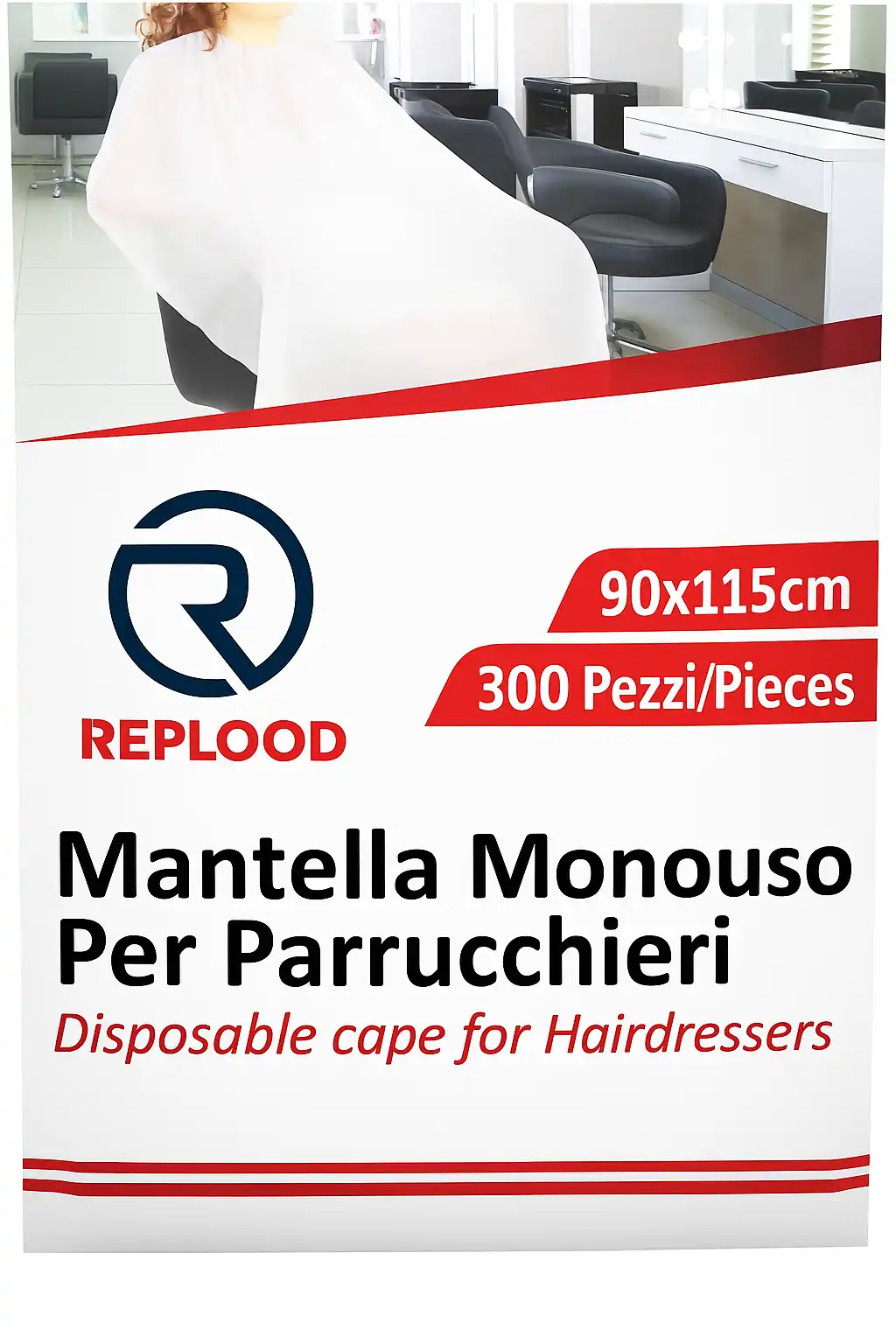 300 Mantelle Monouso Parrucchieri 90x115cm – Usa e Getta Impermeabili Resistenti