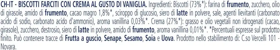 Ringo Vaniglia Pavesi Biscotti Farciti 24x55g Confezione Snack Dolce 1320g
