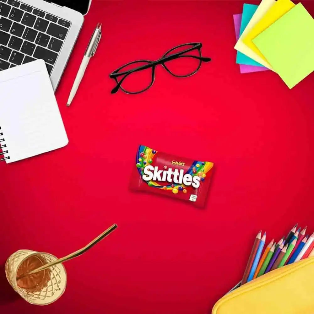 Skittles Fruits Caramelle alla Frutta 14x38g Colorate Americane Snack Dolce