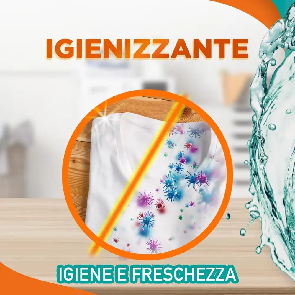3x Sole Detersivo Lavatrice Igiene e Freschezza 183 Lavaggi Liquido Igienizzante