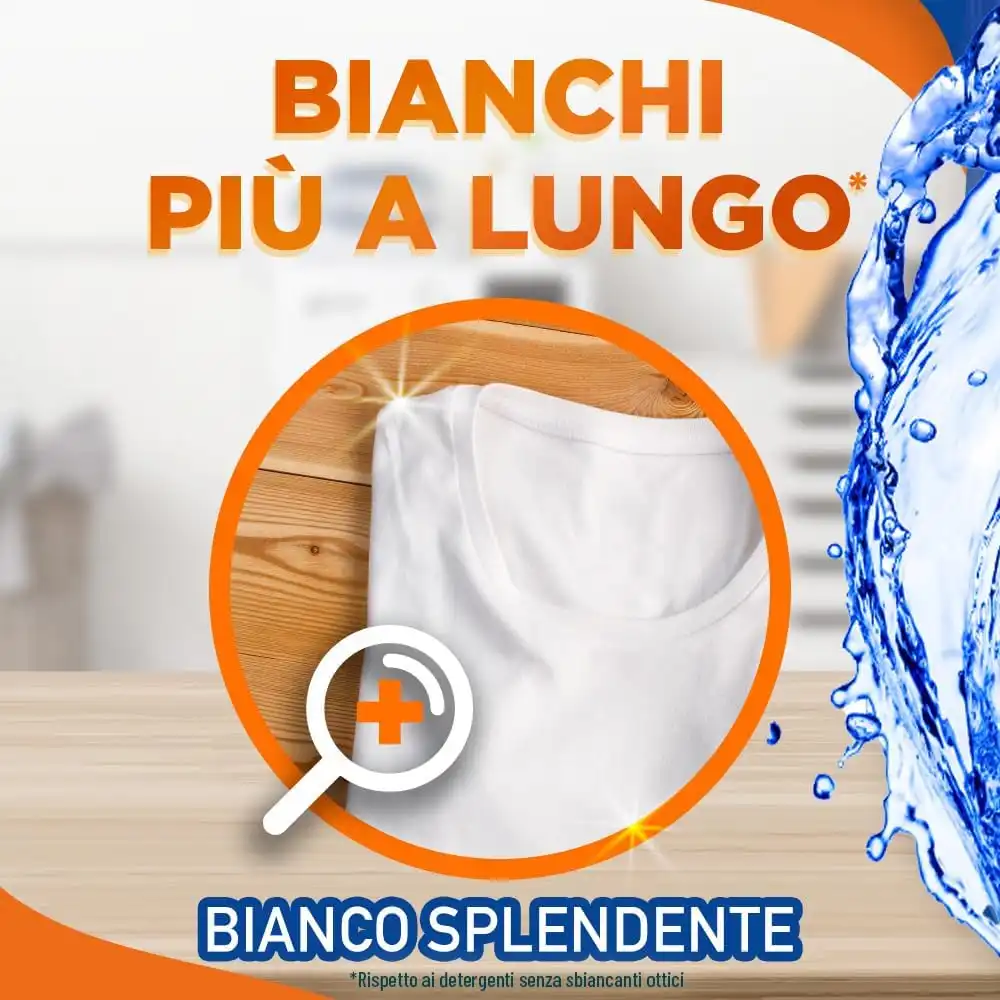 3x Sole Detersivo Lavatrice Bianco Splendente 183 Lavaggi Liquido Igienizzante